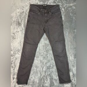 Duer Men’s LX2 Slim Fit Performance Denim Jeans in Black‎ Rinse Wash 32x32